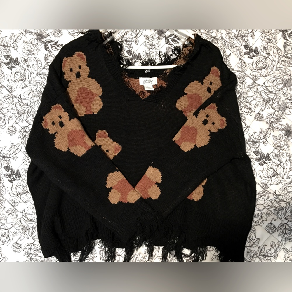 Teddy Bear Crop Sweater